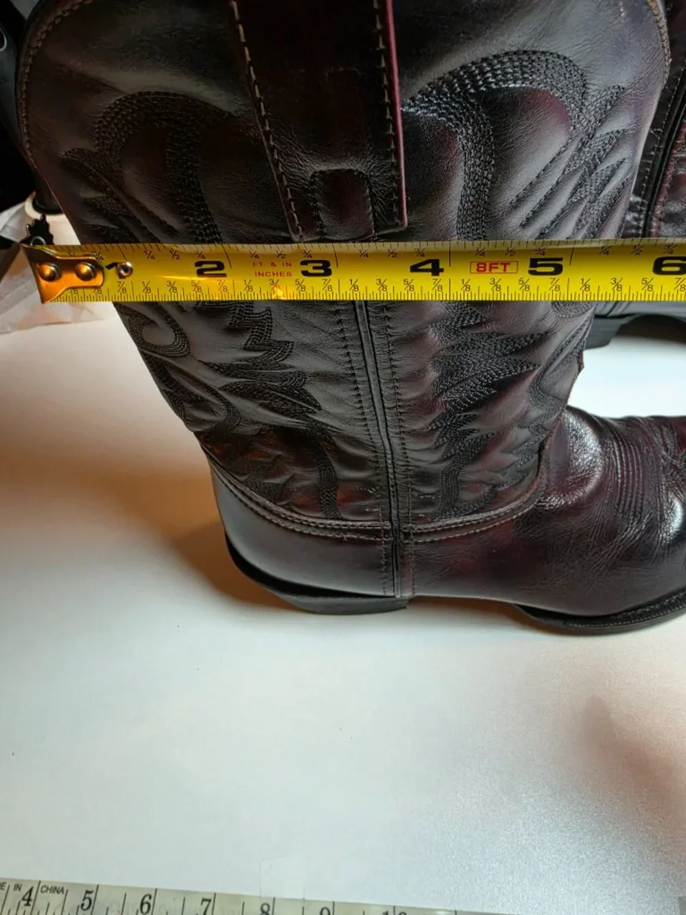 Laredo Men's Lawton Black Cherry Western Boots Sz 12D